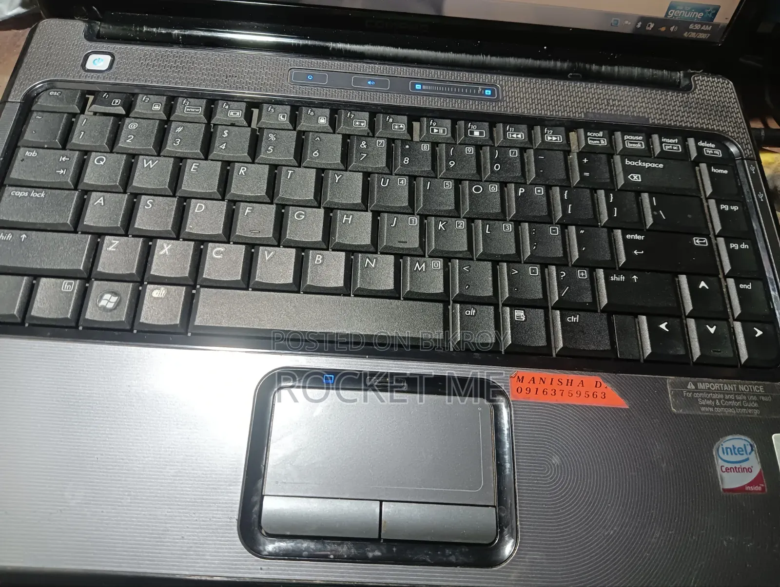 Laptop HP 2GB Intel Core 2 Duo HDD 160GB
