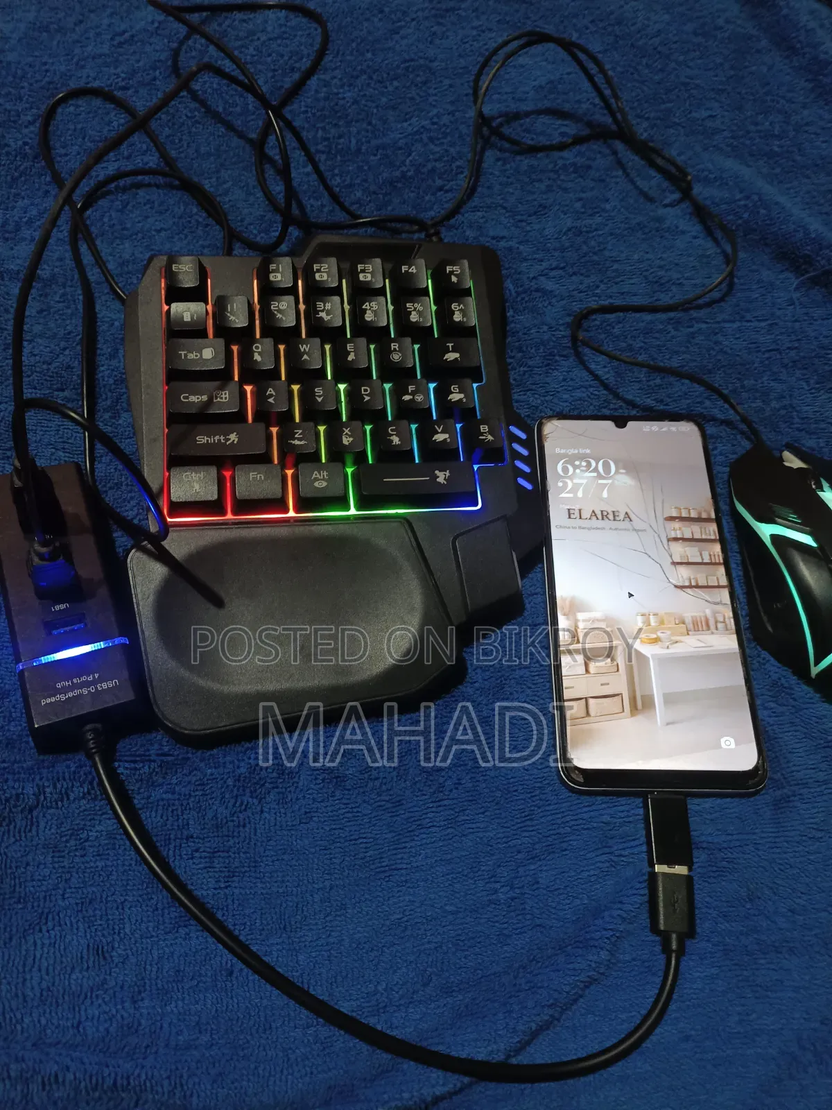 Gaming Keyboard With USB Connector Mouse.