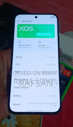 ইনফিনিক্স হট ৬০ প্রো+ ২৫৬ জিবি কালো