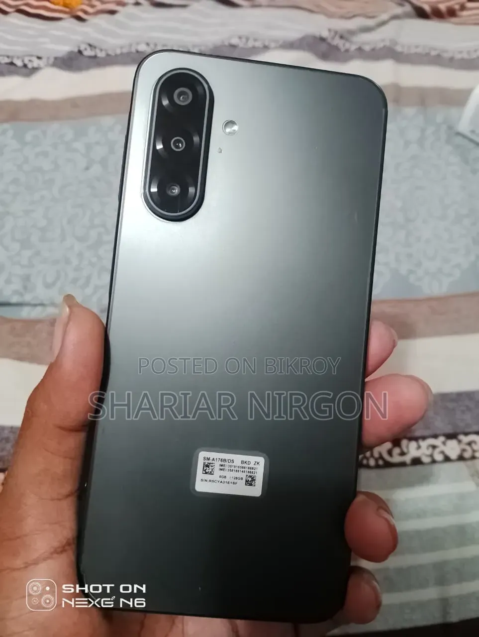 নতুন স্যামসাং গ্যালাক্সি এ১৭ ৫জি ১২৮ জিবি ব্ল্যাক
