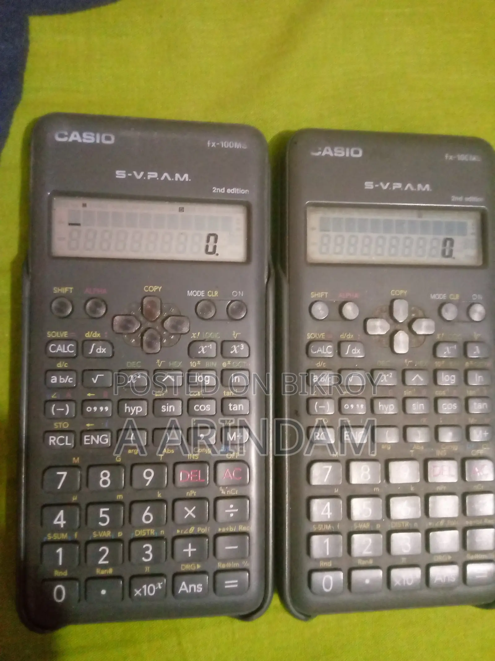 100% Original Casio Fx-100ms 2nd Edition Scientific Calculator (Used)