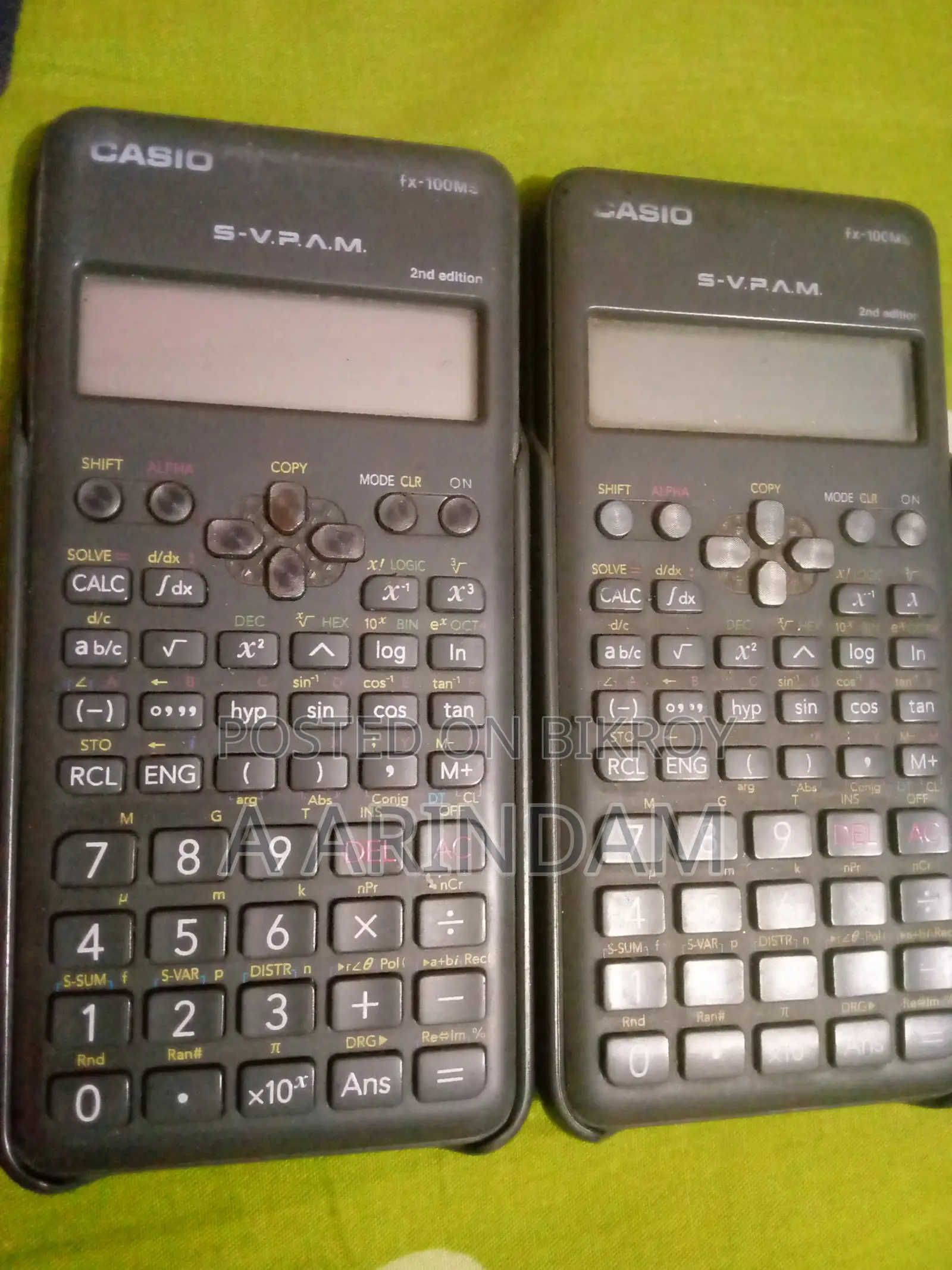100% Original Casio Fx-100ms 2nd Edition Scientific Calculator (Used)