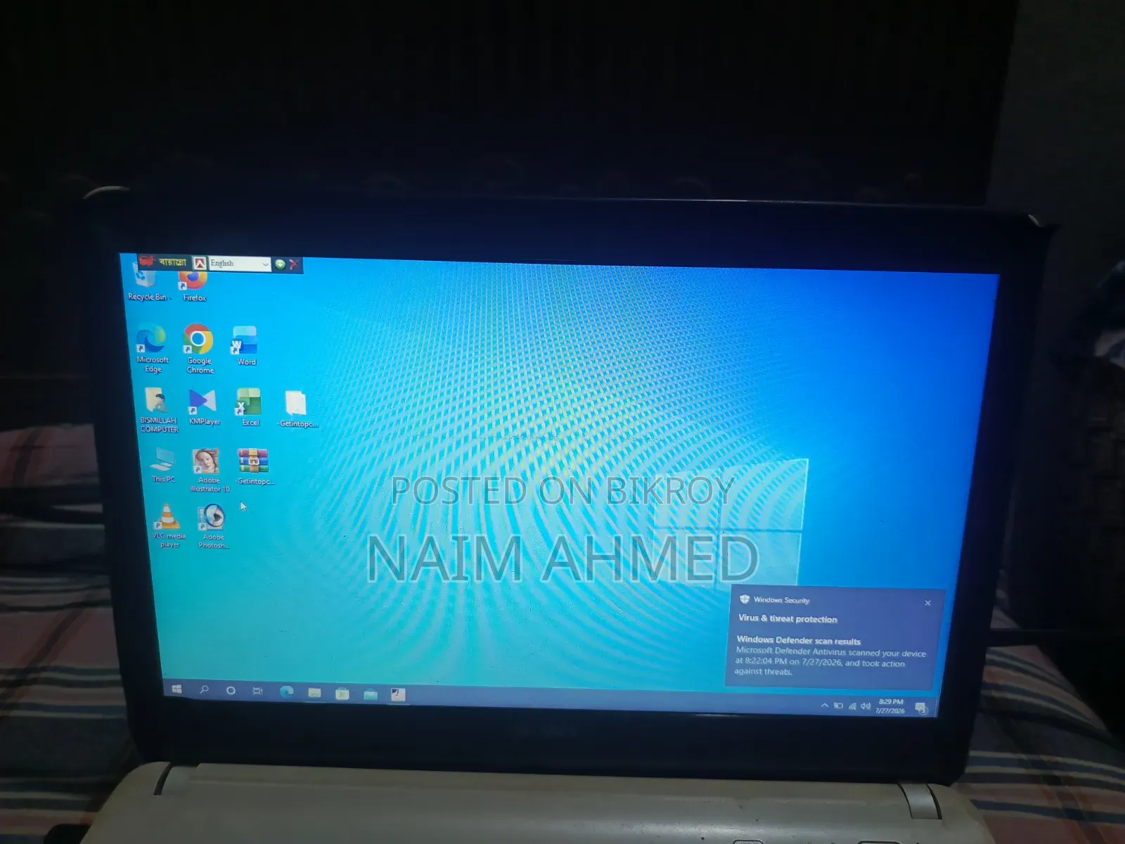 Laptop Sony 4GB Intel Core I3 SSD 128GB
