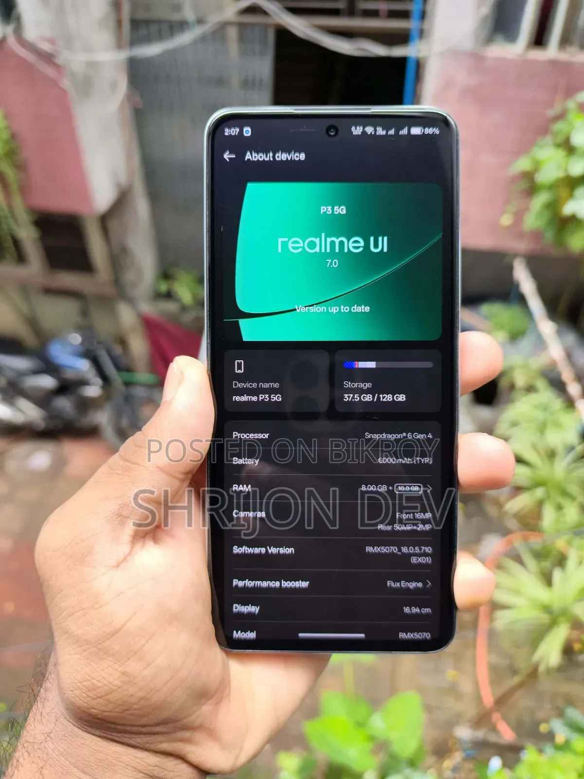 New Realme P3 Ultra 128 GB White