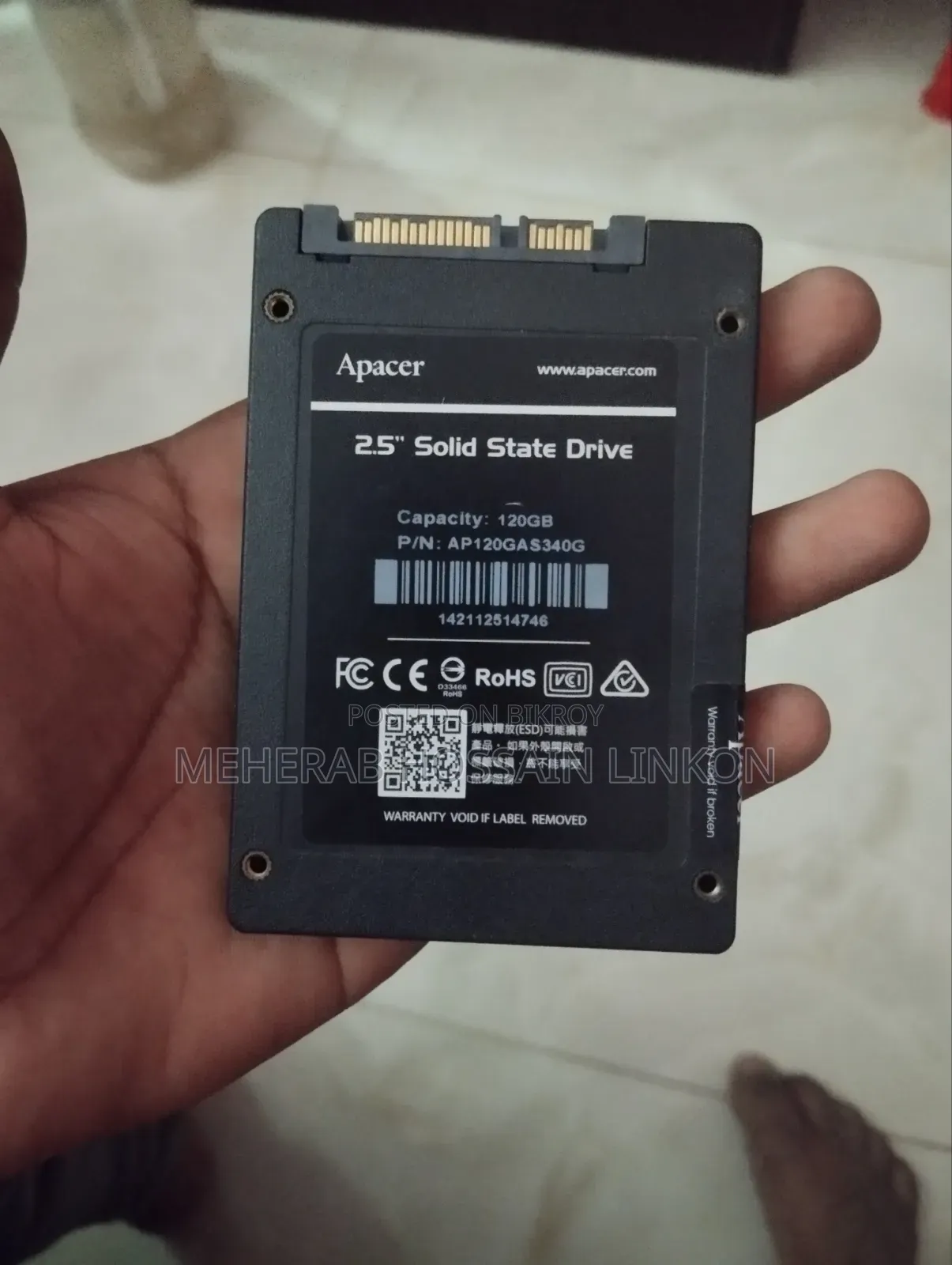 120 Gb SSD Apacher