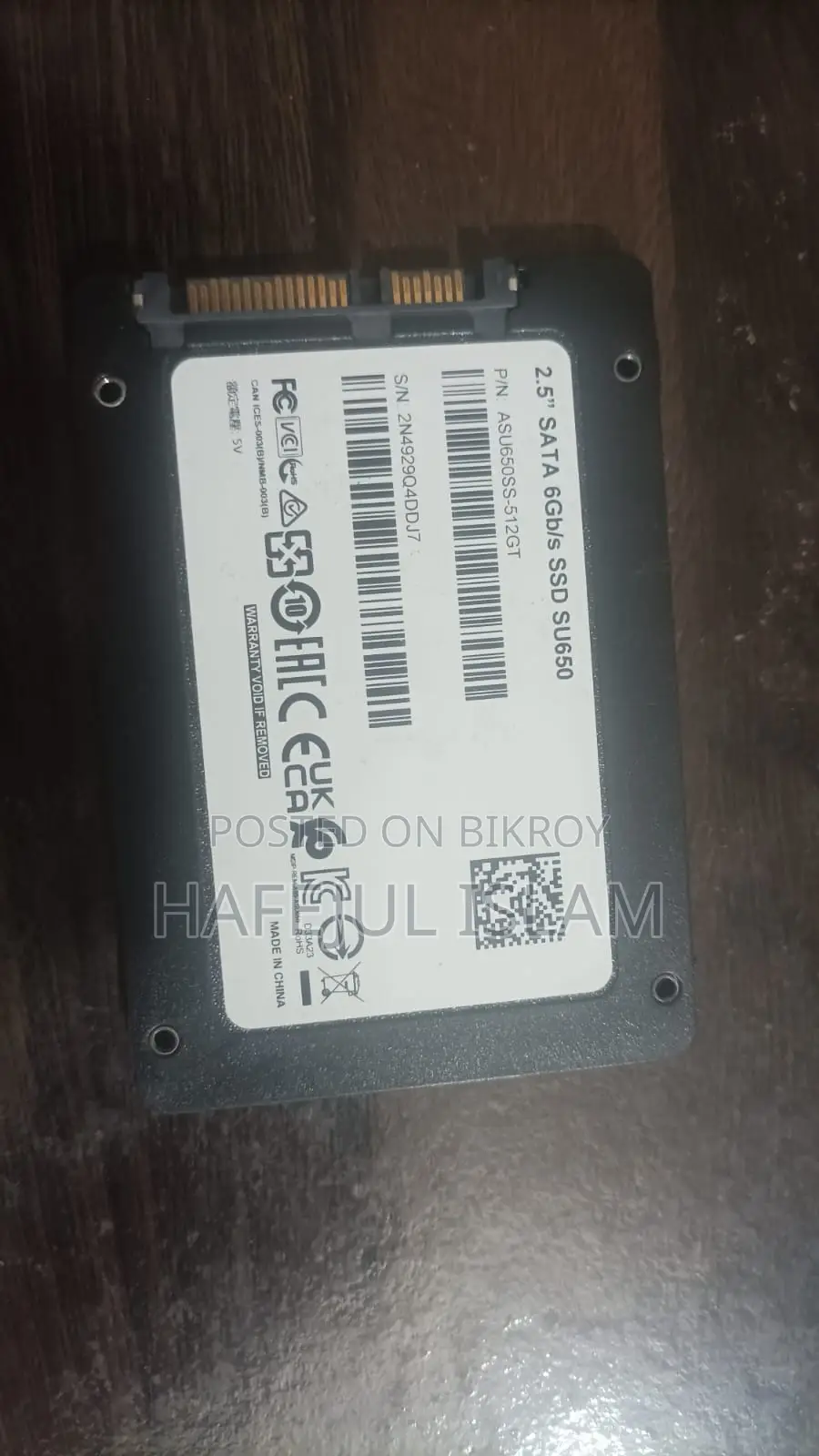 Adata Su650 512gb 2.5′′ Sata SSD