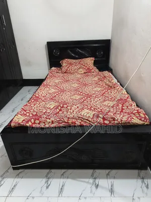 1 Month Used Wardrobe and Semi Double Bed for Sale