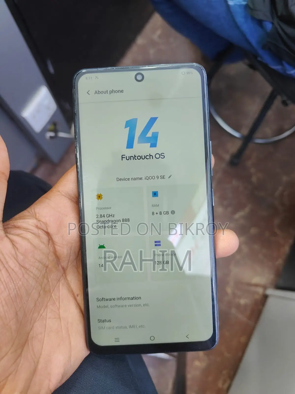 iQOO 128 GB Blue