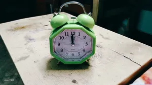 Exclusive Analog Alarm Clock Green Colored