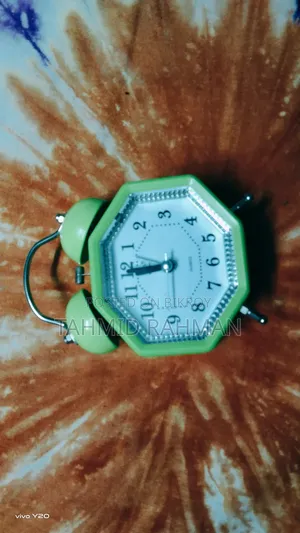 Exclusive Analog Alarm Clock Green Colored