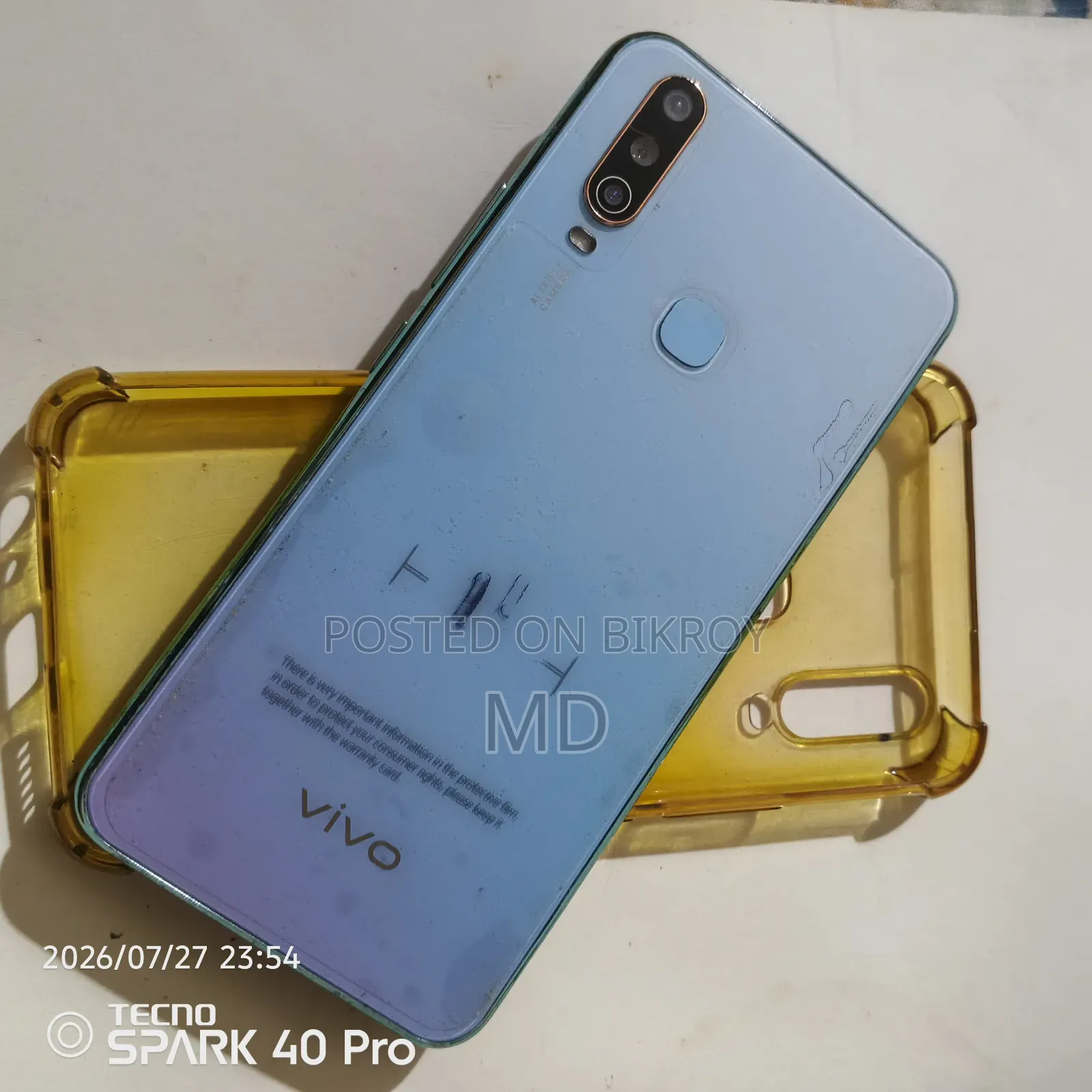 Vivo Y17 64 GB Blue