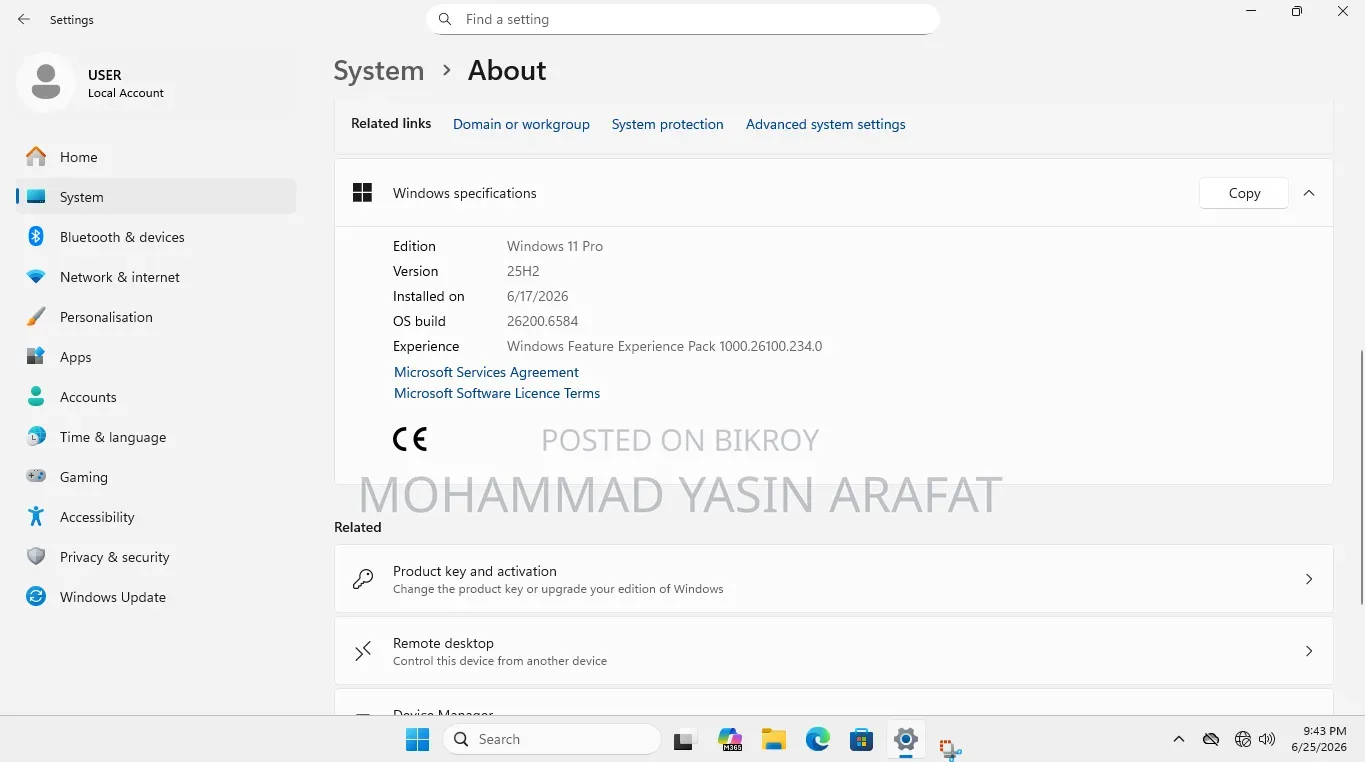 Desktop Computer 8GB Intel Core i3 SSHD+SSD 750GB