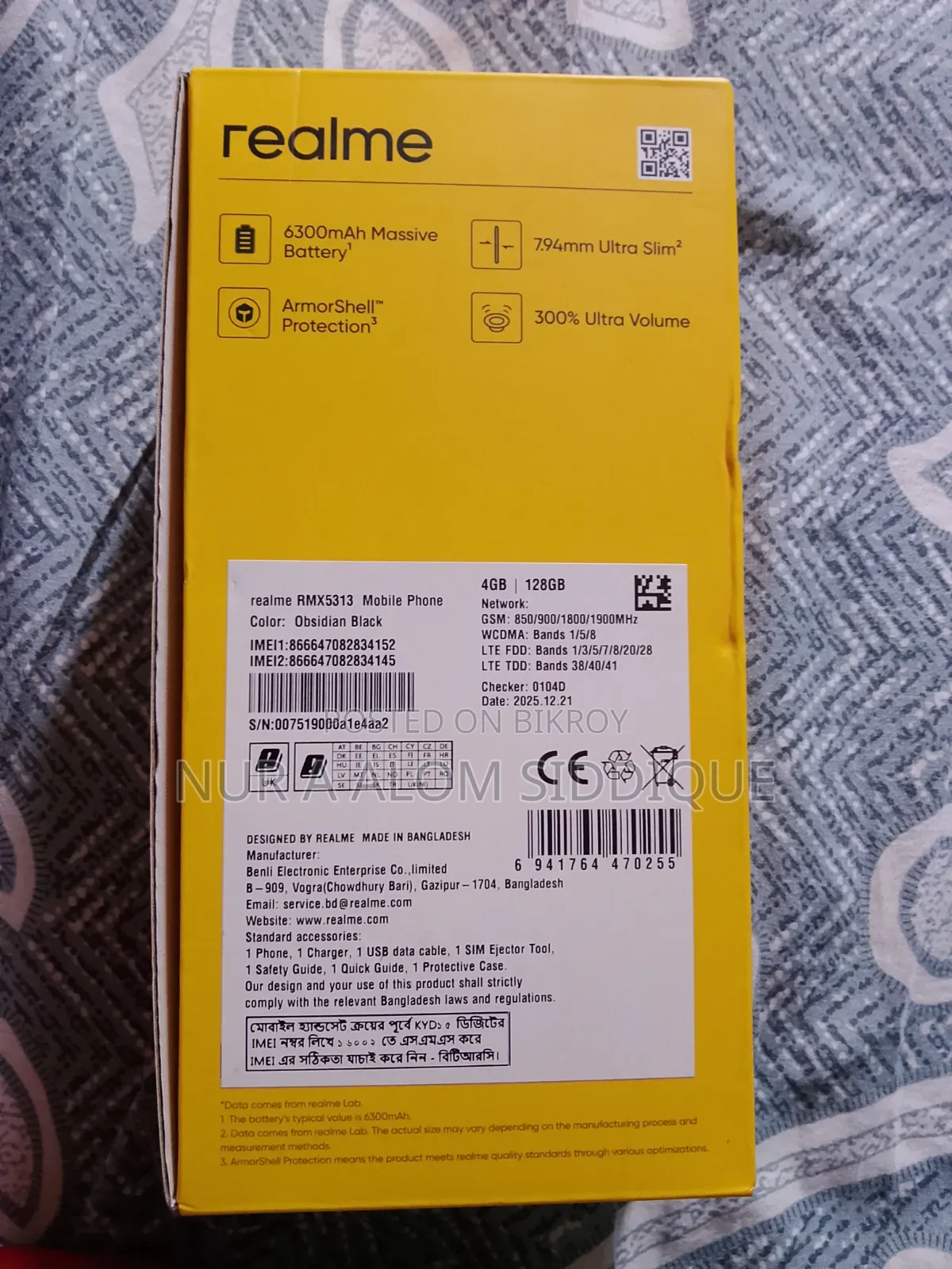 Realme Note 70T 128 GB Black