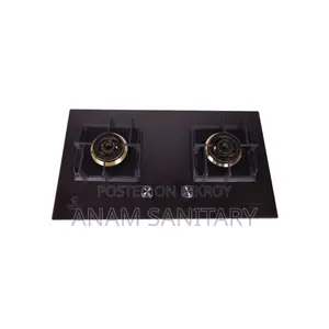 Gazi Smiss Double Burner Granite Stone Top Gas Stove NG/LPG (EG-2788M)
