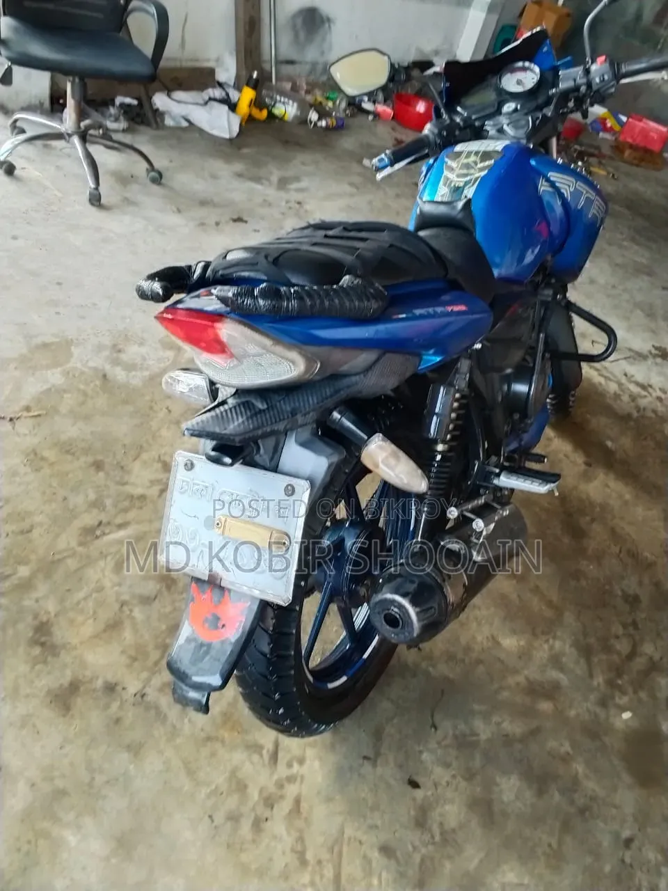 TVS Apache RTR 160 2V 2017 Blue