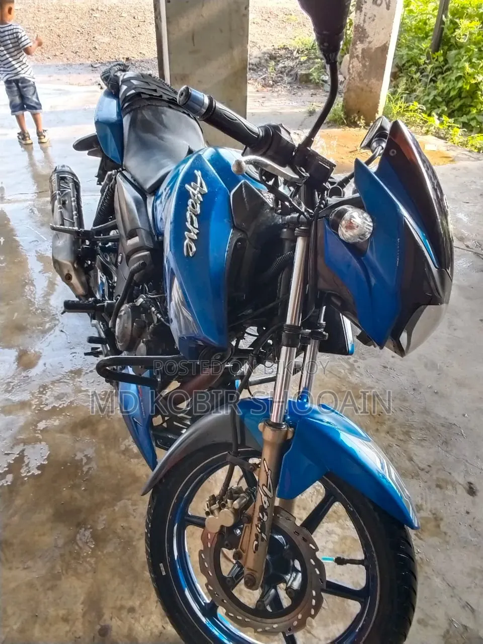 TVS Apache RTR 160 2V 2017 Blue
