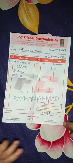 নতুন শাওমি রেডমি নোট ১৫ ২৫৬ জিবি ব্ল্যাক