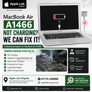 MacBook Air A1466 Not Charging? We Can Fix It!