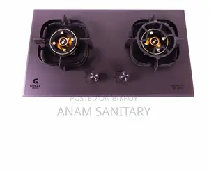 Gazi Smiss Double Burner Granite Stone Top Gas Stove EG-2782M CAM
