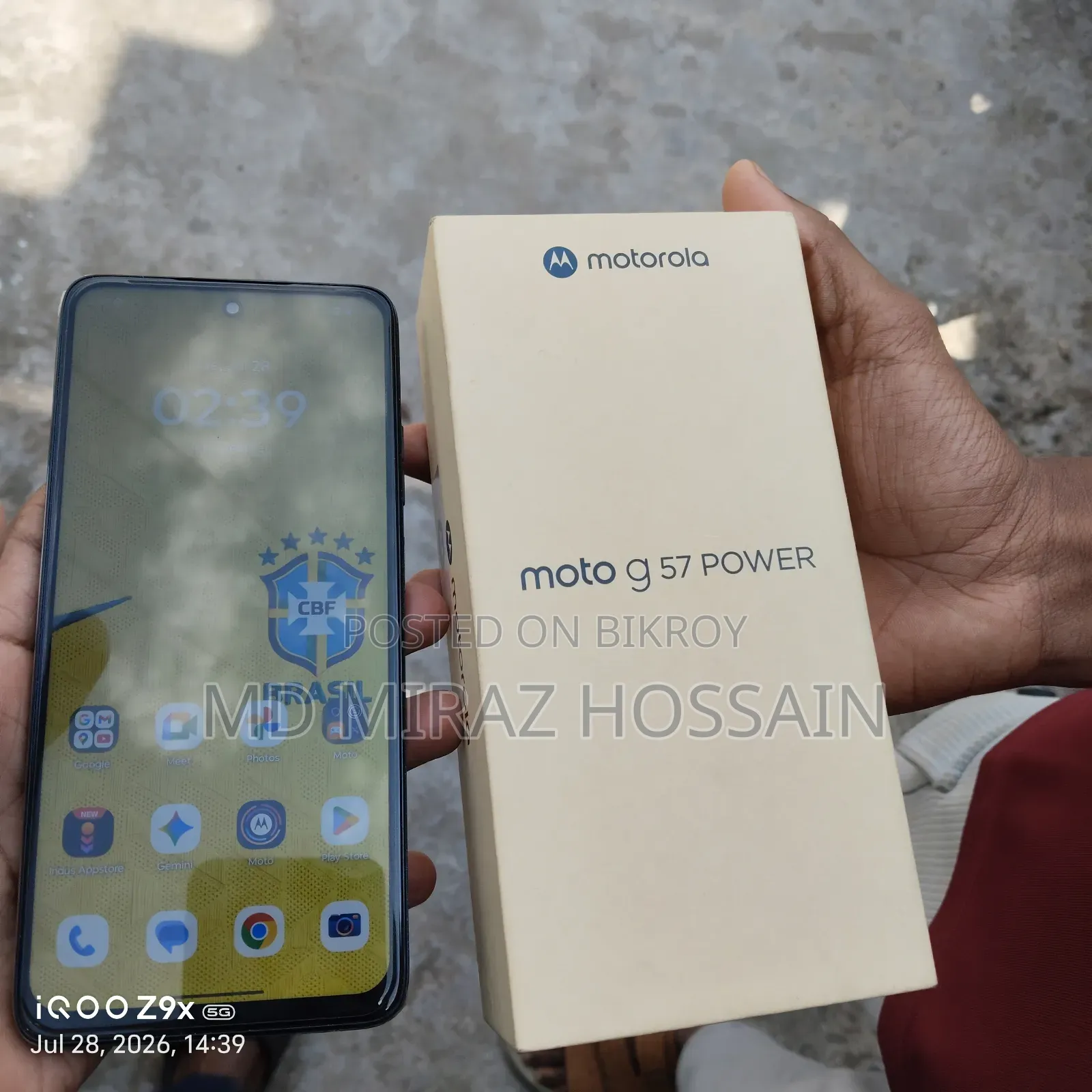 New Motorola Moto G57 5G 128 GB Blue