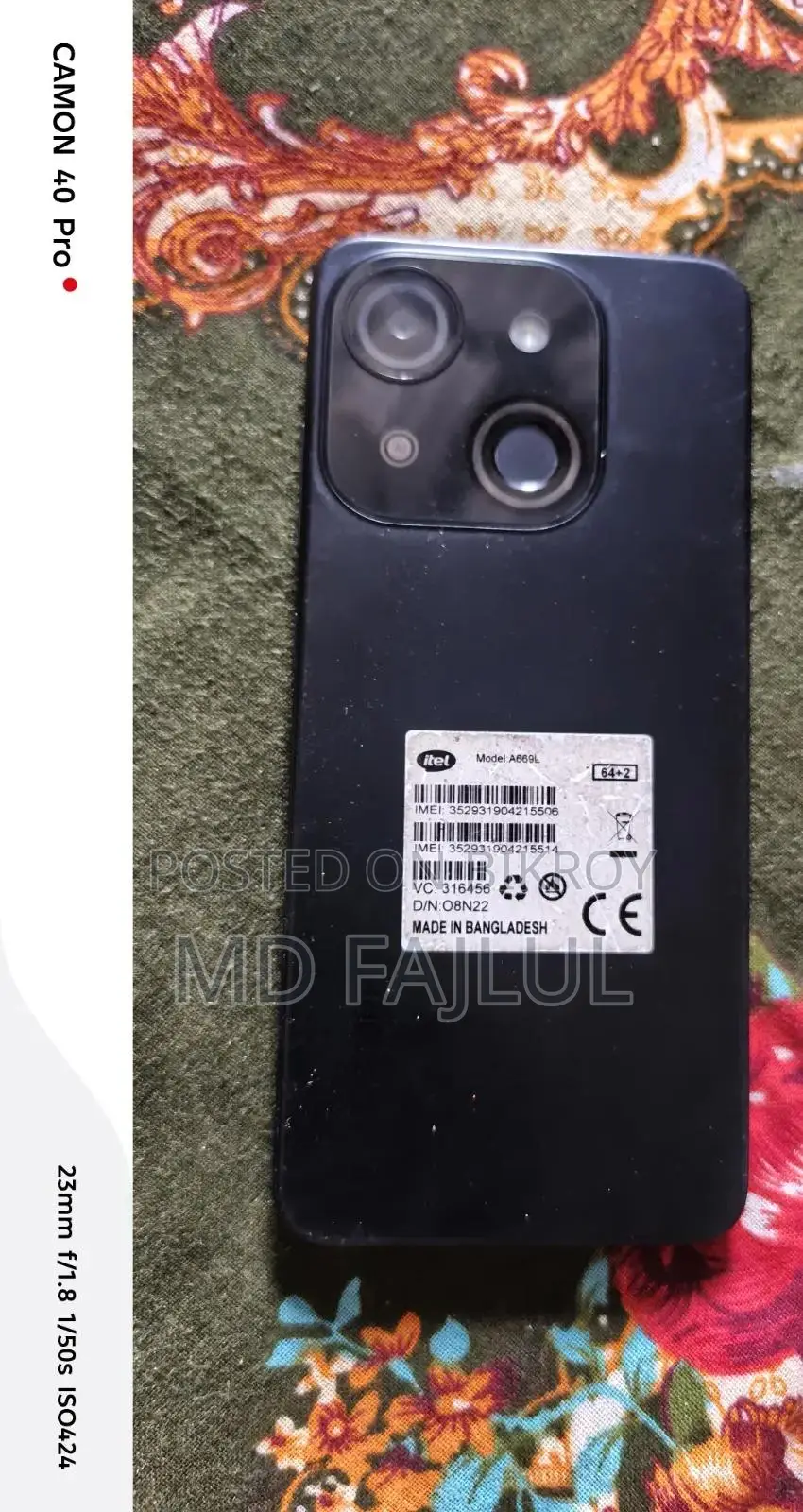 Itel A50C 32 GB Black