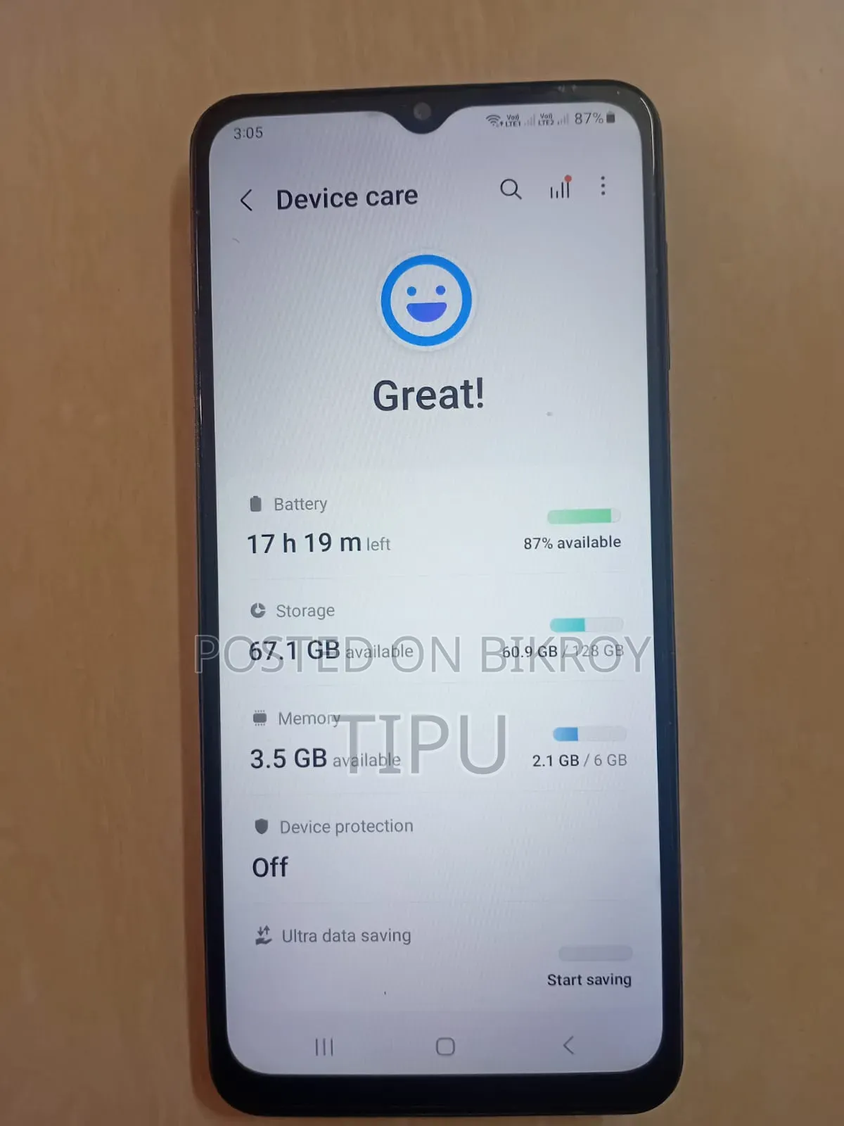 স্যামসাং গ্যালাক্সি এ১২ ১২৮ জিবি কালো
