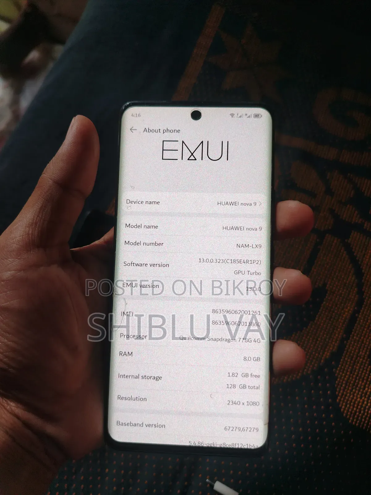 Huawei Nova 9 128 GB Blue