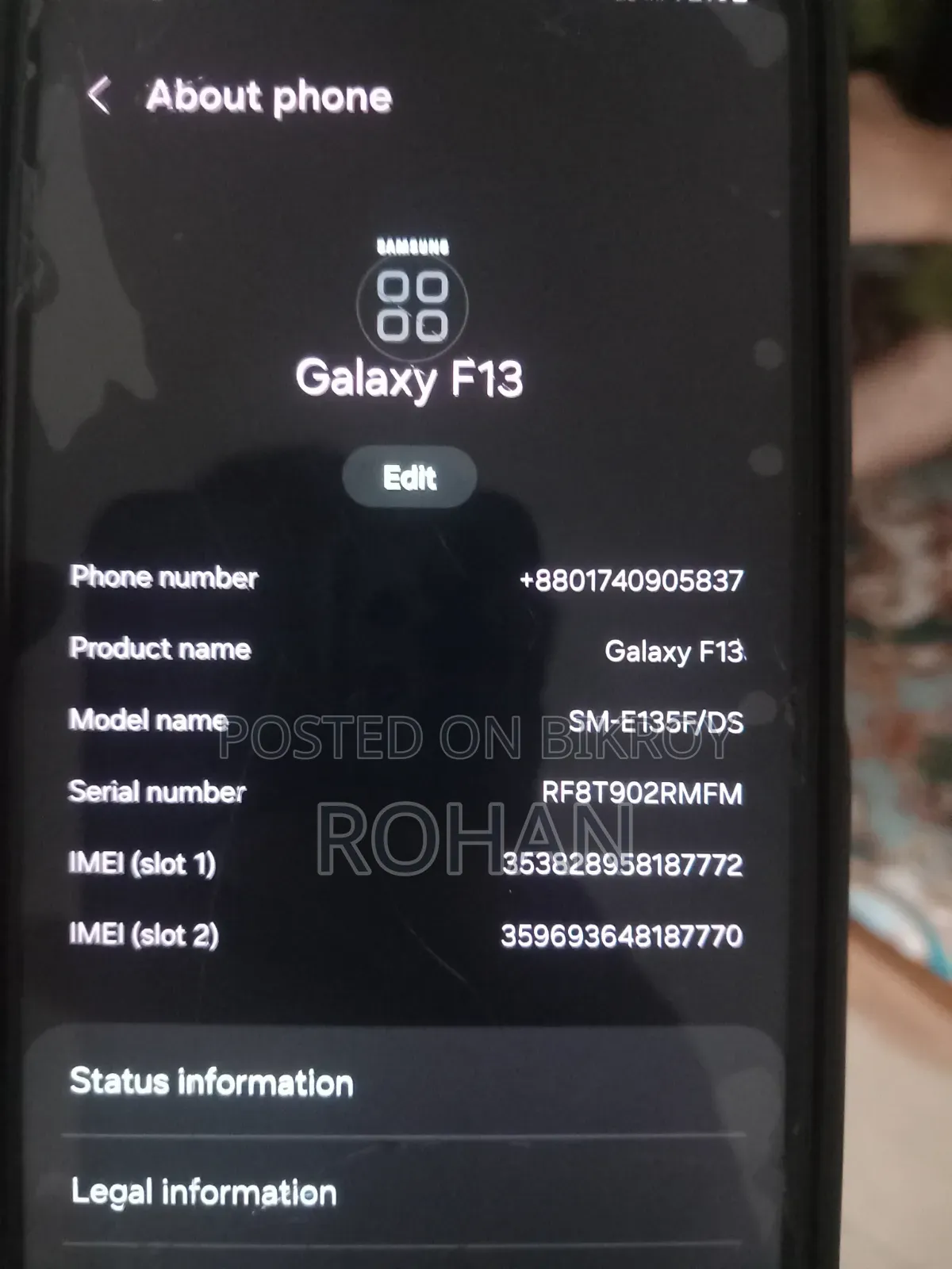 Samsung Galaxy F13 128 GB Gray