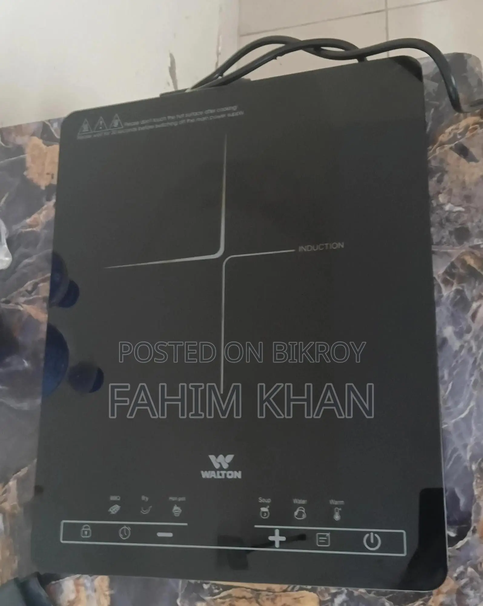 Walton Induction Cooker- Stanley 20 (2000watt)