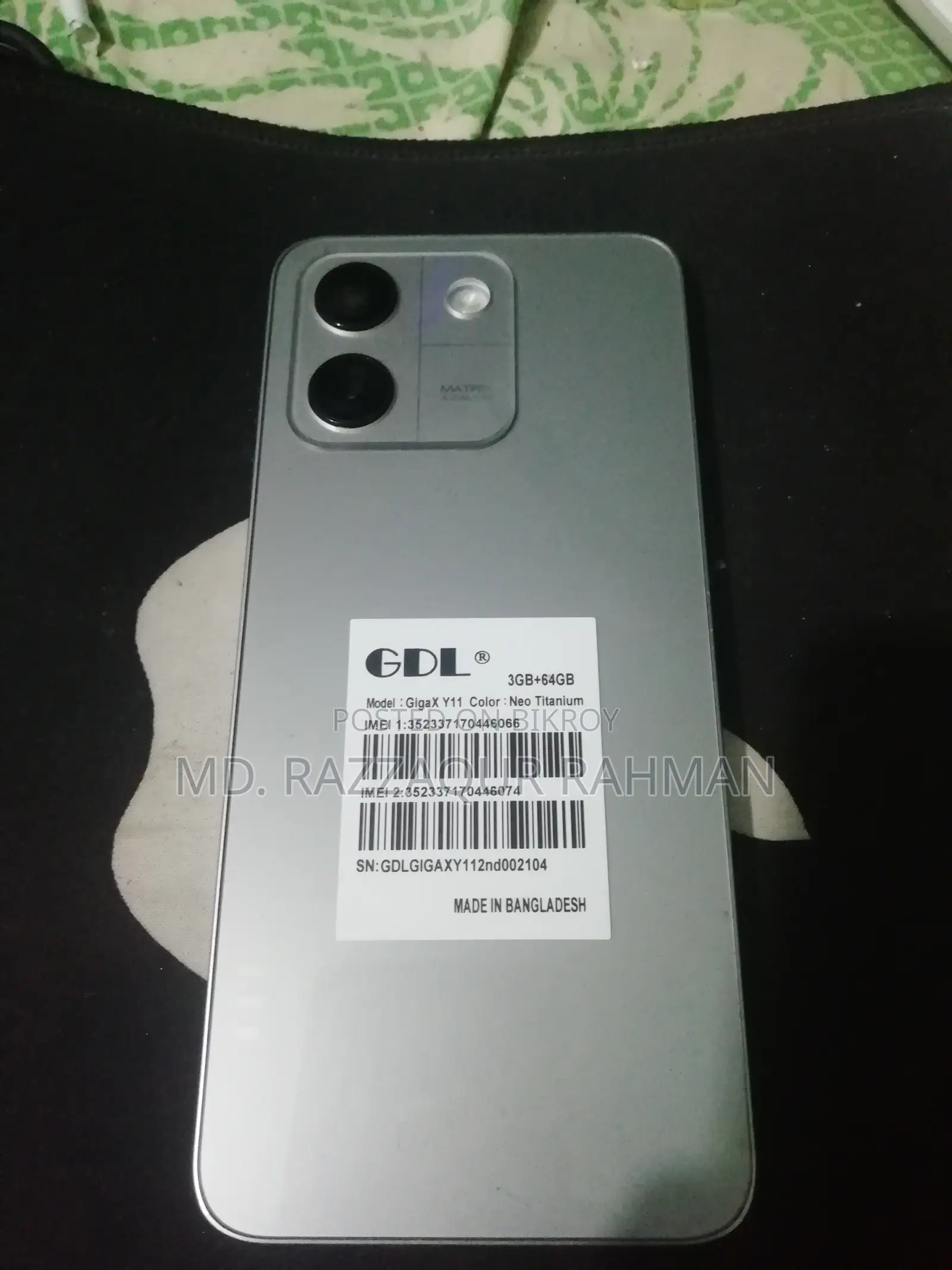 GDL GigaX Y11 64 GB Gray