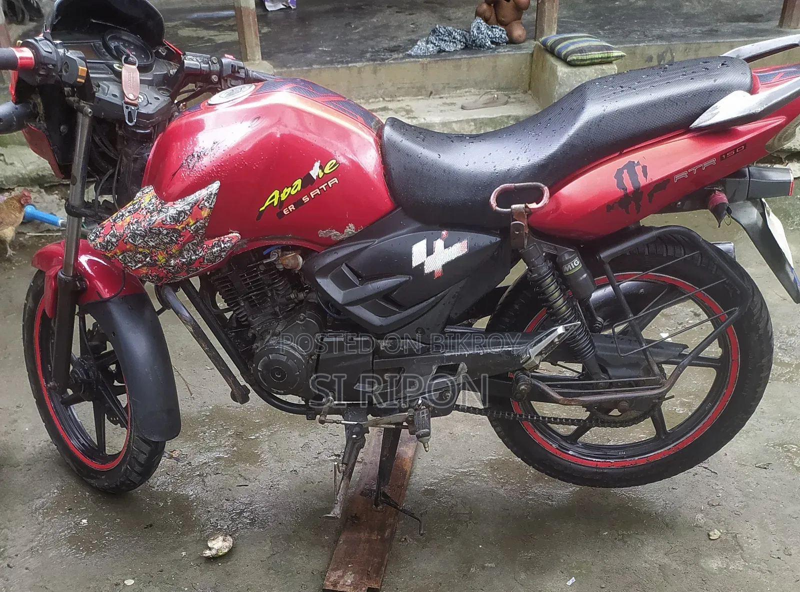 টিভিএস অ্যাপাচি আরটিআর ১৬০ ২ভি ২০১৫ রেড