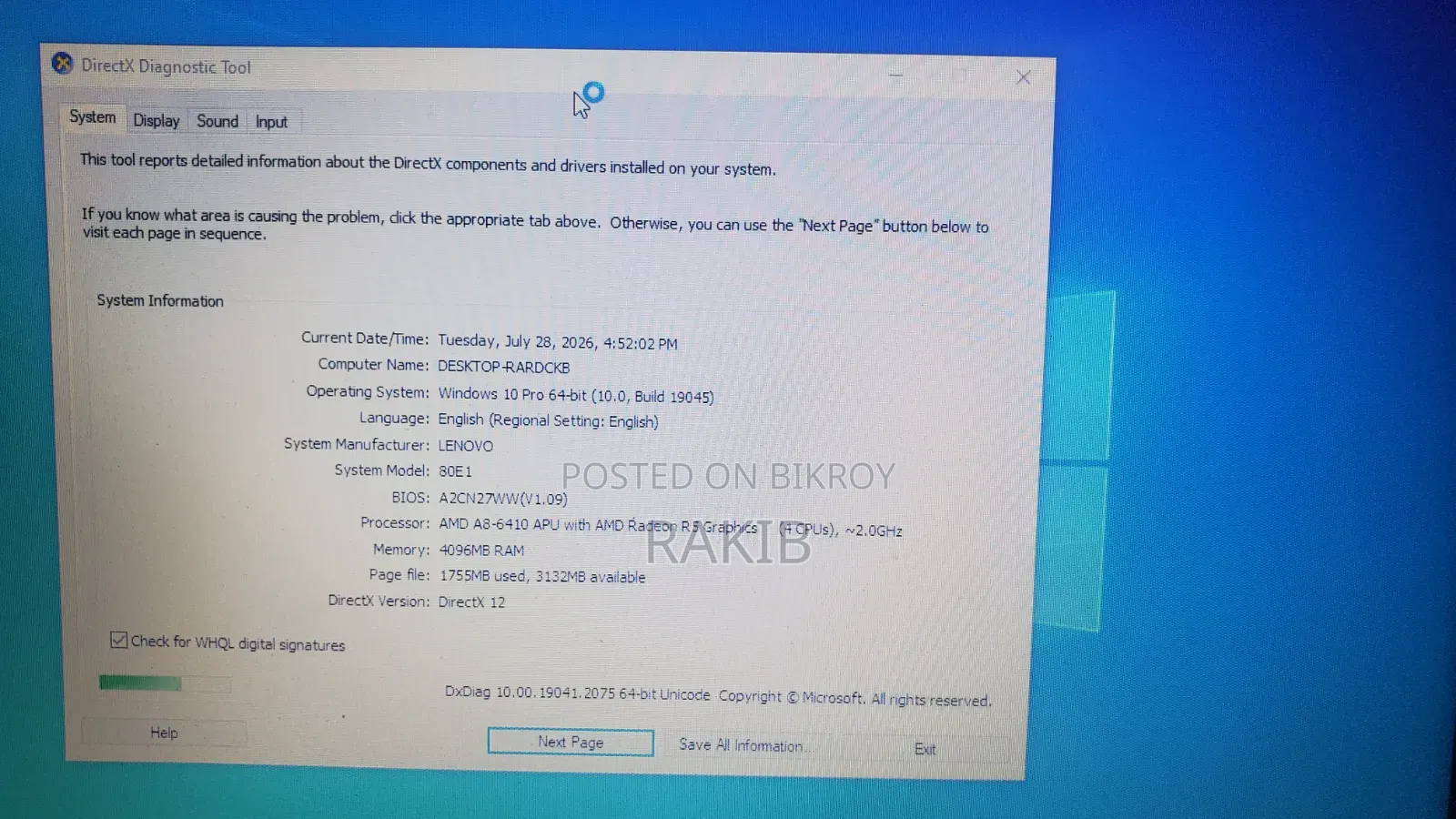 Laptop Lenovo G40 4gb Amd Ryzen 5 HDD 1t
