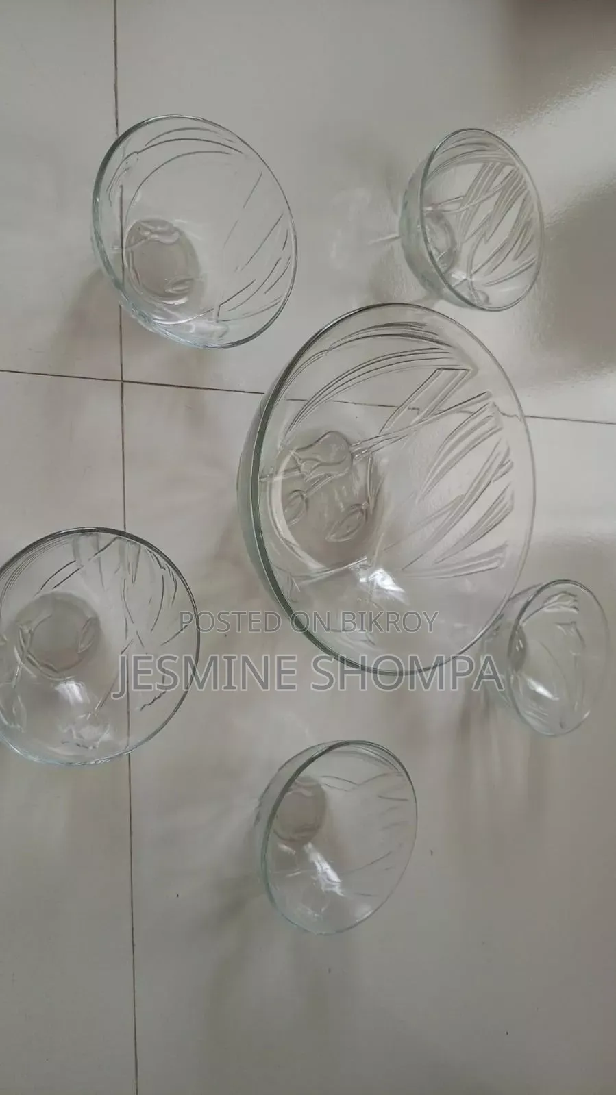 Transparent Dessert Set