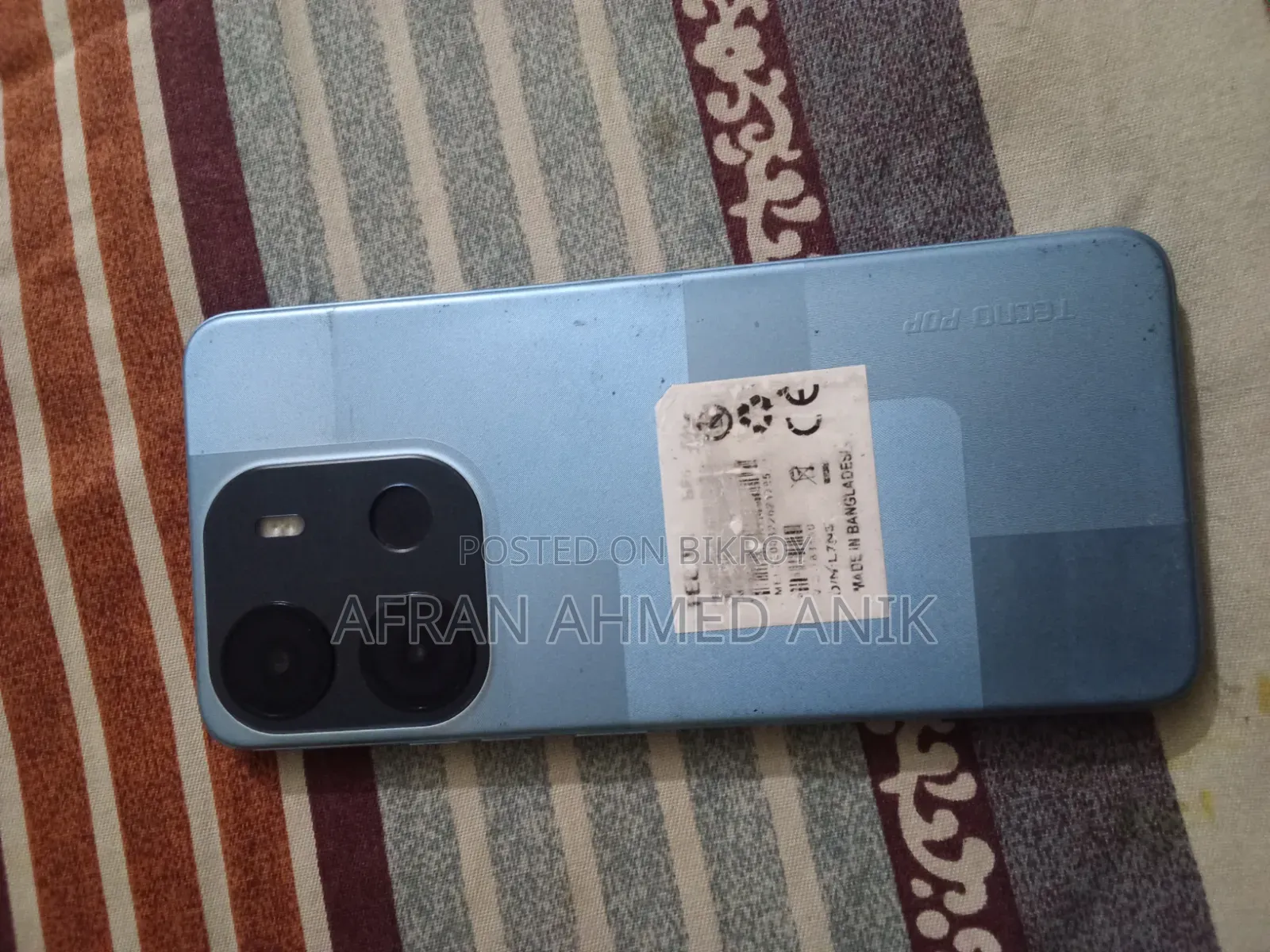 Tecno Pop 7 ৬৪ জিবি কালো