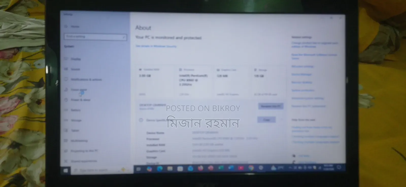 Laptop Acer AcerNote 3GB Intel Celeron SSD 128GB
