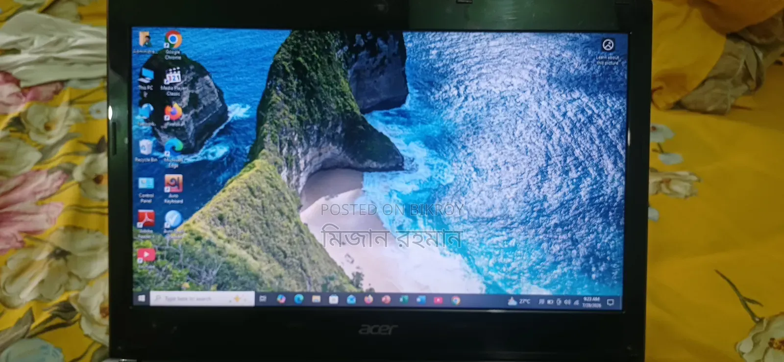 Laptop Acer AcerNote 3GB Intel Celeron SSD 128GB