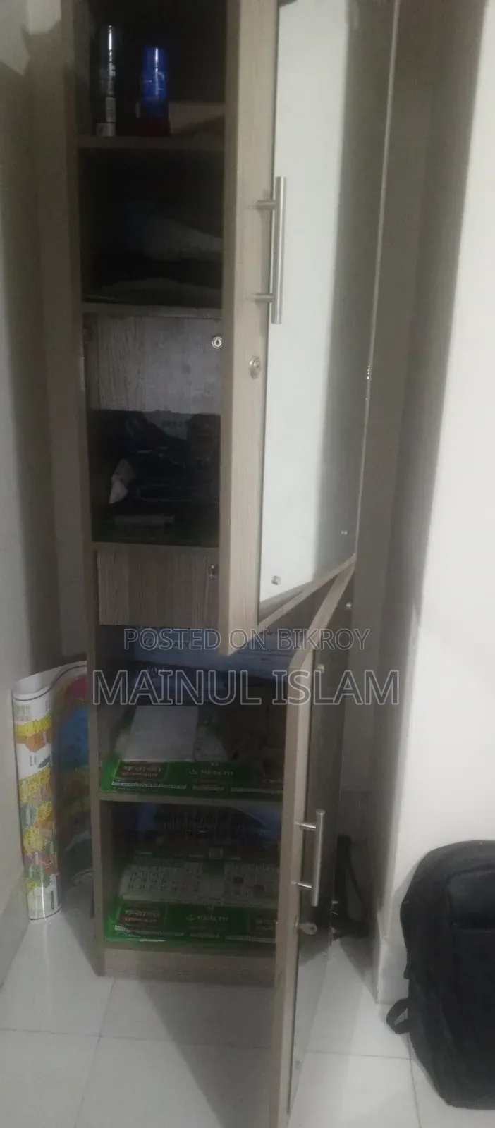 ডাবল পার্টের আয়নাসহ আলমারী