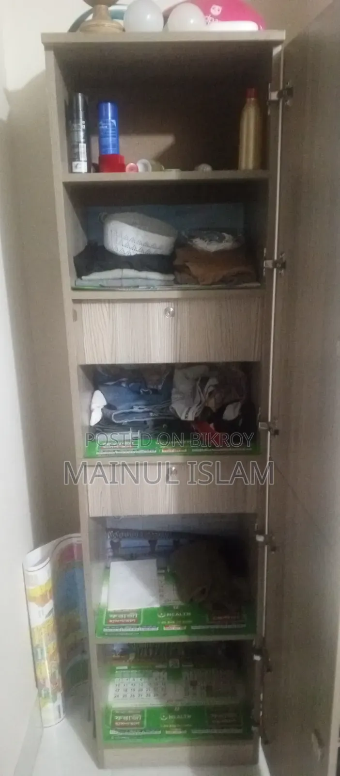 ডাবল পার্টের আয়নাসহ আলমারী