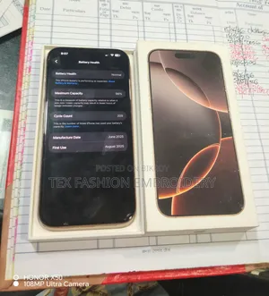 অ্যাপল আইফোন ১৬ প্রো ম্যাক্স ২৫৬ জিবি গোলাপি