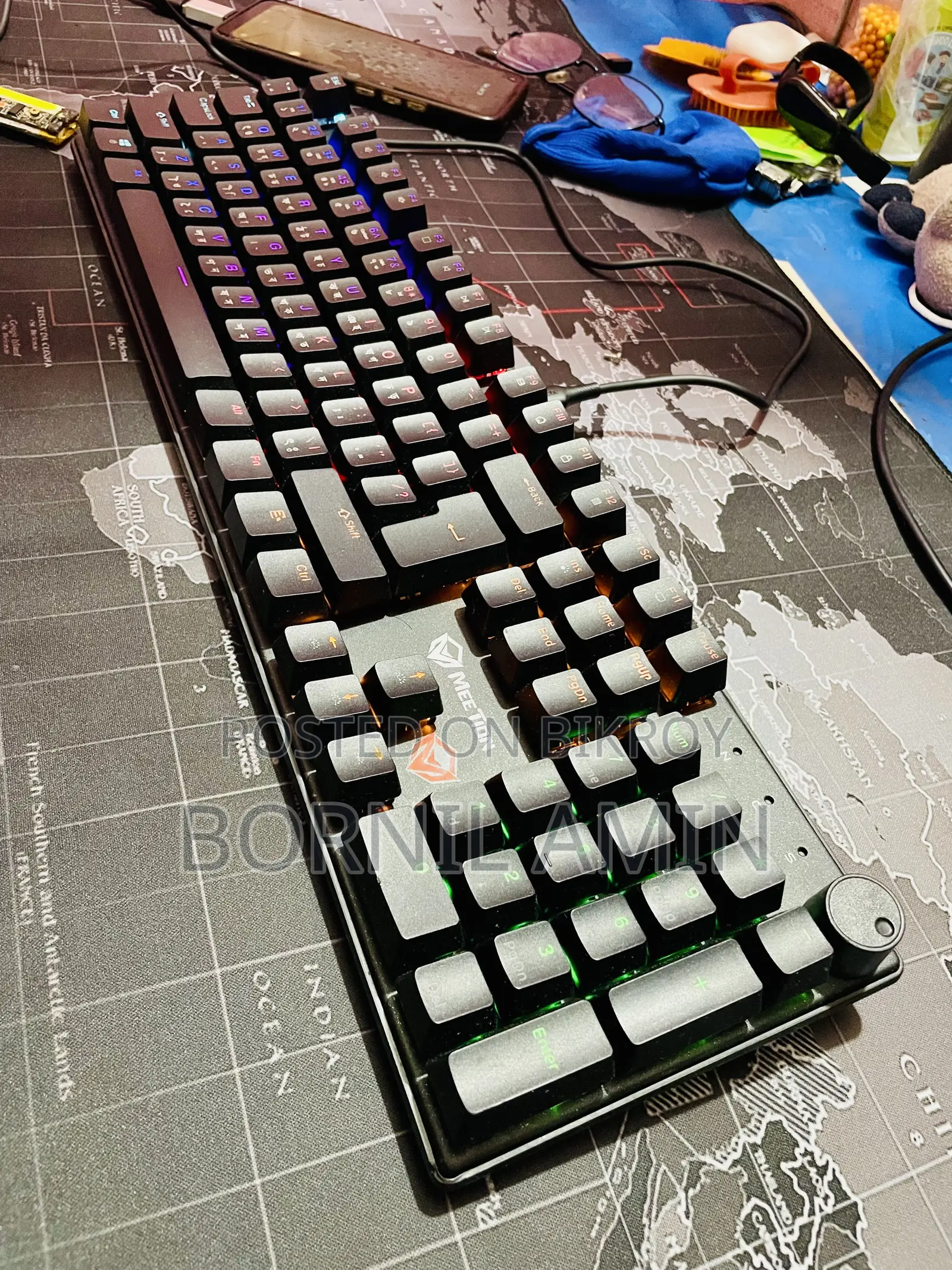 Meetion MK009RD Type C RGB Keyboard (Red Switch)