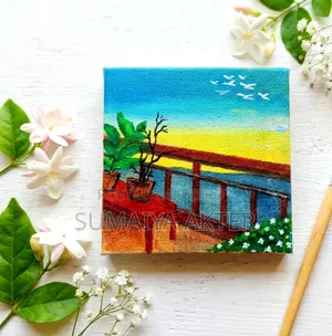 ক্যানভাস উইথ অ্যাক্রিলিক, রজিন, ওয়াটার প্রুভ