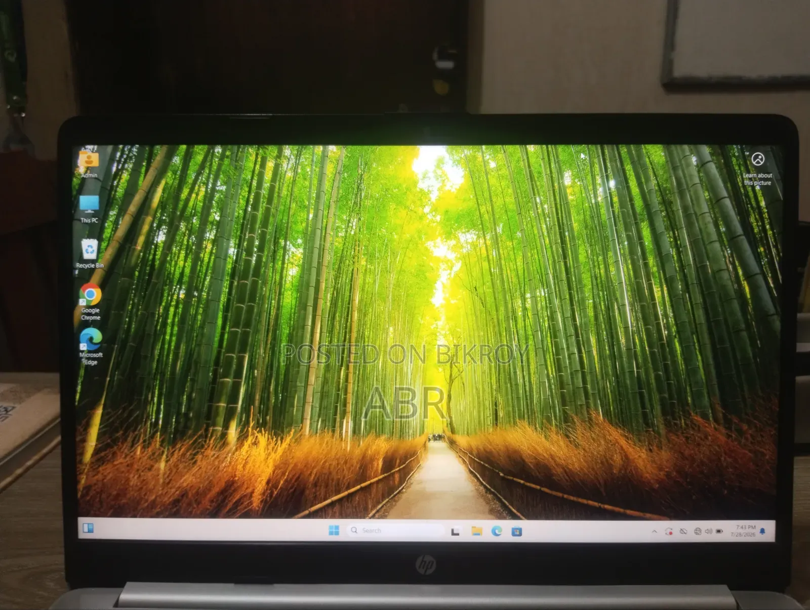 Laptop HP 15s 8GB RAM Intel Core i5 500GB SSD