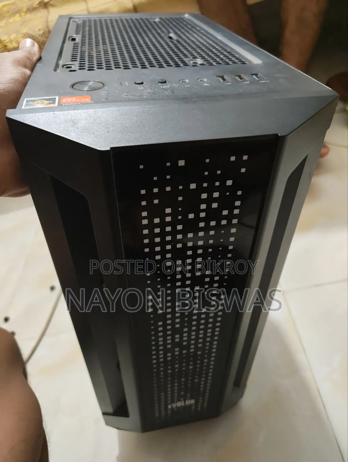Used Evolur Gaming PC Casing - (Only casing will be sold) RGB Light