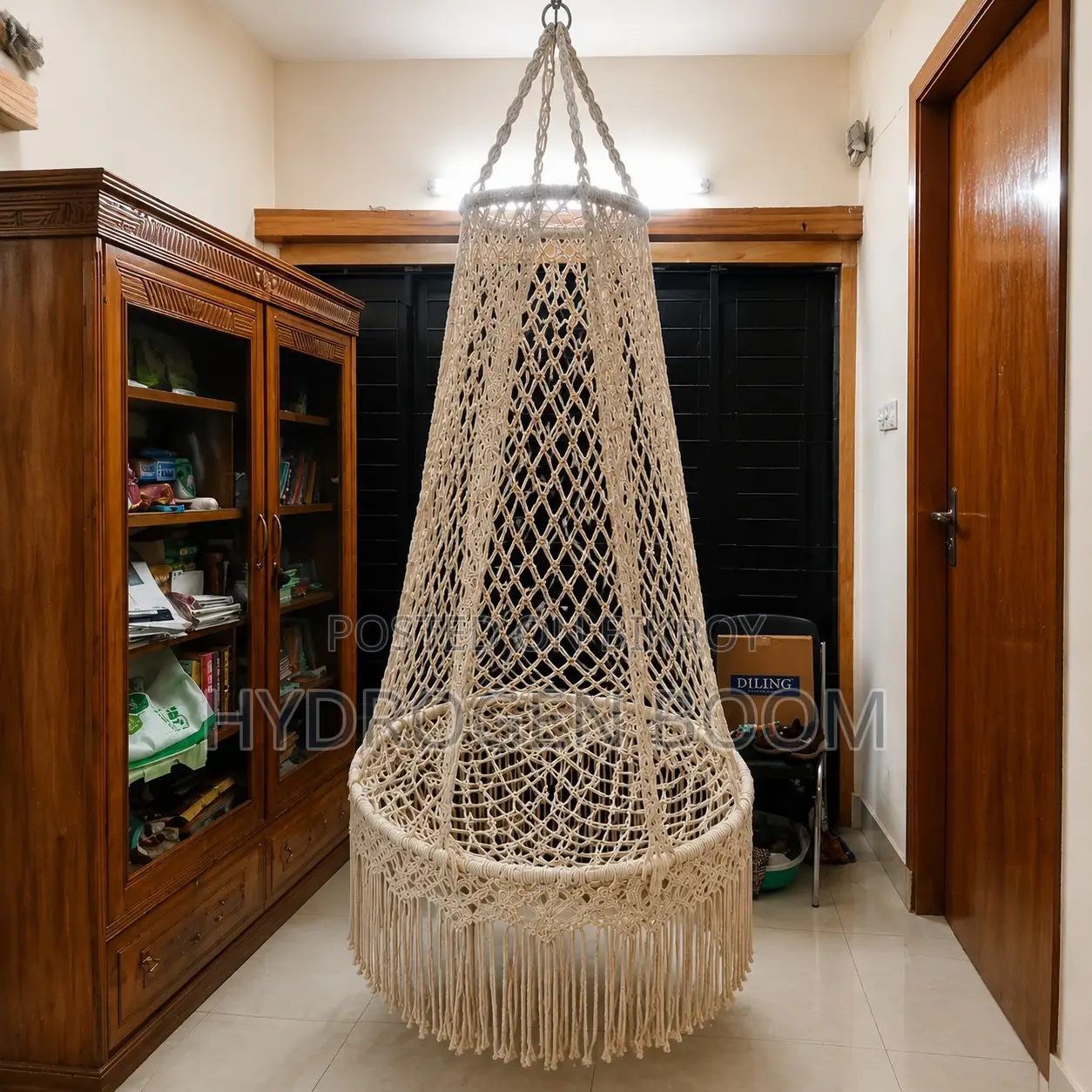Used Macrame Hanging Swing Chair