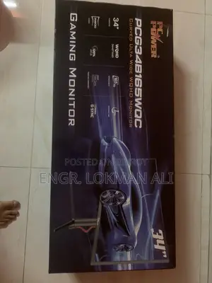 পিসি পাওয়ার পিসিজি৩৪বি১৮০ডব্লিউকিউসি ৩৪ ইঞ্চি ডব্লিউকিউএইচডি ১৮০ হার্জ ভিএ কার্ভড গেমিং মনিটর