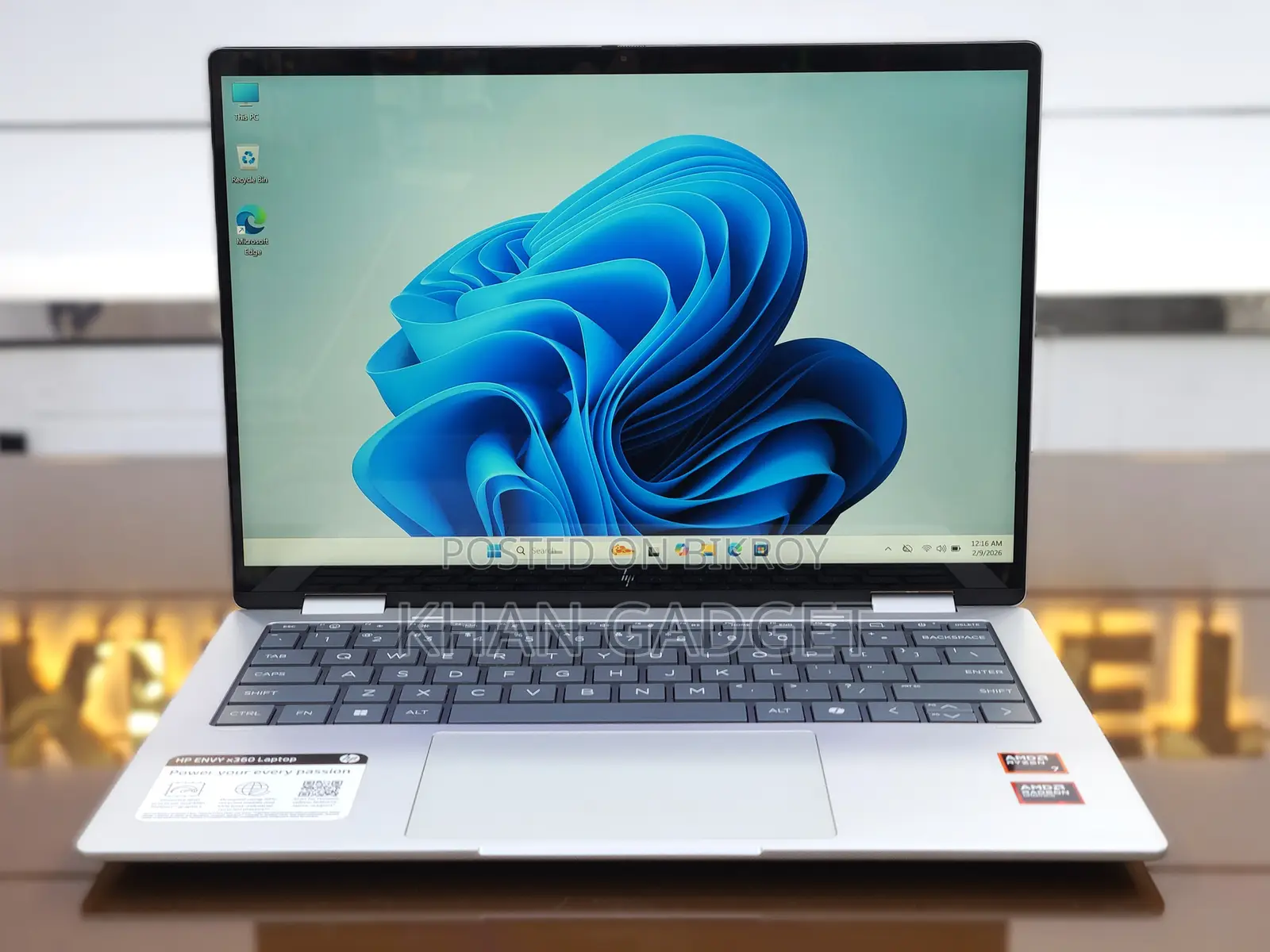 Laptop HP Envy 14 16GB AMD Ryzen 7 SSD 512GB