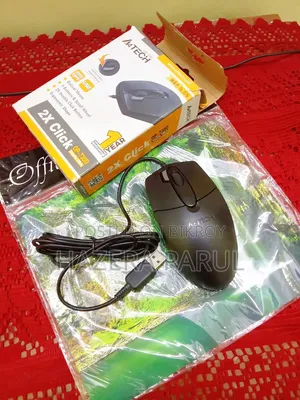 A4Tech অরিজিনাল ইউএসবি মাউস + মাউস প্যাড কম্বো