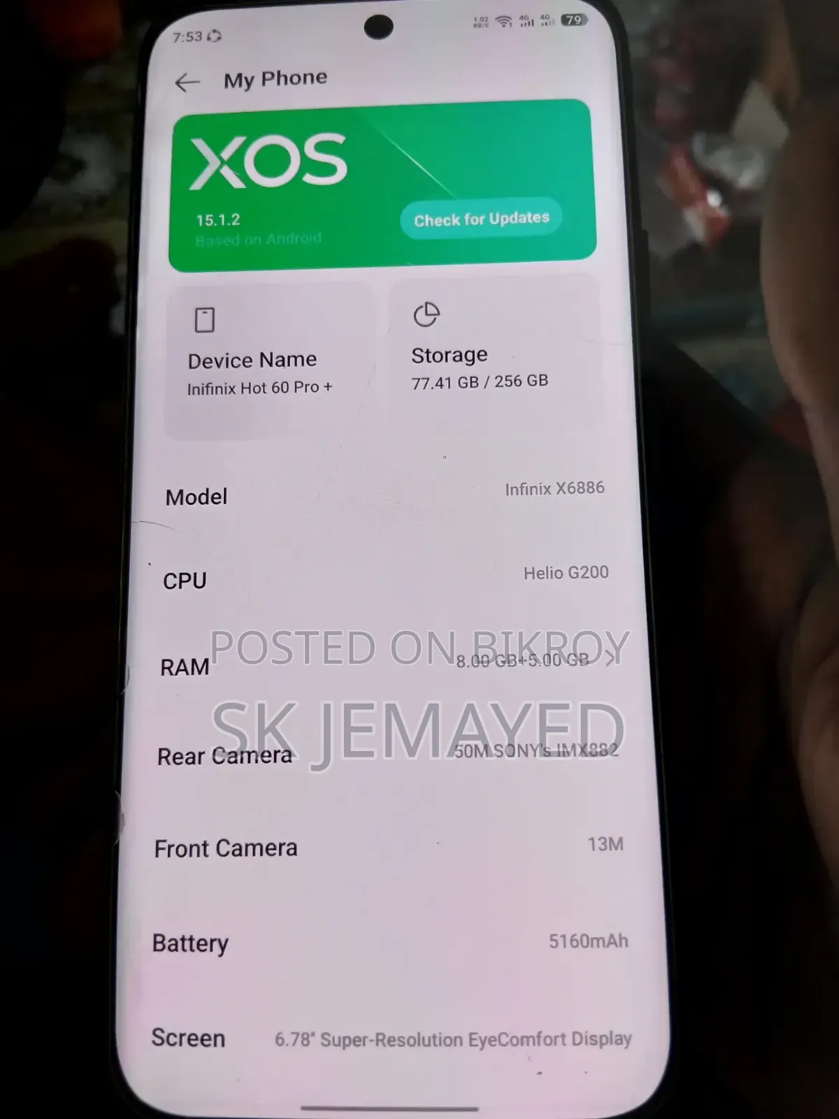 Infinix Hot 60 Pro+ 256 GB Blue