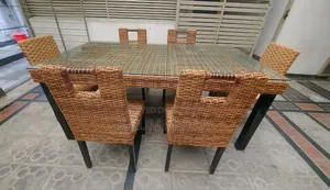 Dinning Table (Cane Dining Table)