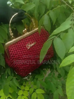 ক্রোশেট ক্লাসিক কিস লক ব্যাগ